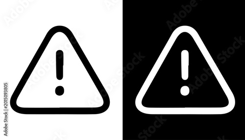 Photos Warning Sign: A contrasting image of a warning sign, with its iconic exclamation mark, represents caution, danger, and crucial alerts