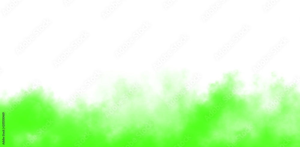 Fototapeta premium Bright neon green powder explosion creates a dynamic artistic effect with soft particles scattered across the lower section of this isolated frame to provide a clean and professional graphic backgroun