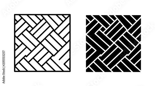 Geometric Weave Pattern, Interlocking Lines Vector Art, Modern Abstract Texture, Seamless Background Design