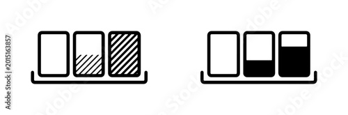 Canvas Print Progress Bar Icons, Loading Indicators, Status Levels, Data Visualization, UI El
