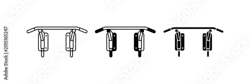Fotografía Door Hinges, Cabinet Hardware, Furniture Fittings, Metal Components, Vector Icon