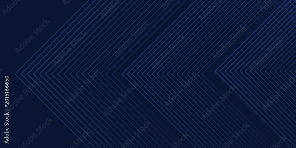 Obraz premium Symmetrical Chevron Lines Gradient Background in Dark Navy Blue with Subtle Light Blue Tones Creating a Sophisticated and Modern Geometric Pattern
