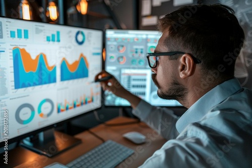 businessman working on computer