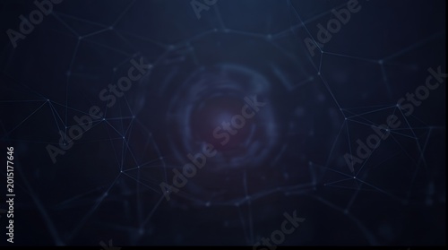 Quantum Nexus: Dark Tech Neural Network Visualization