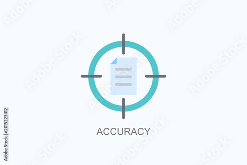 Foto Accuracy Icon Or Logo Isolated Vector Illustration