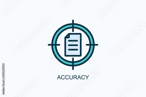 Photos Accuracy Icon Or Logo Isolated Vector Illustration