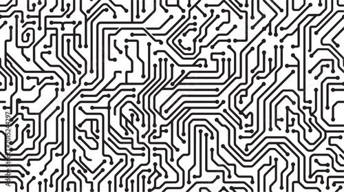 Photos High-Tech Digital Electronic Circuitry Vector Illustration