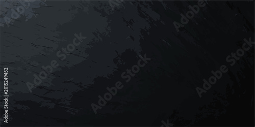 Tableau sur toile Dark textured black background with horizontal brush strokes and natural