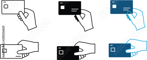 Foto Credit card icon set