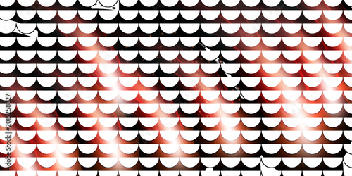 A simple and abstract black mermaid scales pattern can be used as a background. with beautiful Orange meteors.