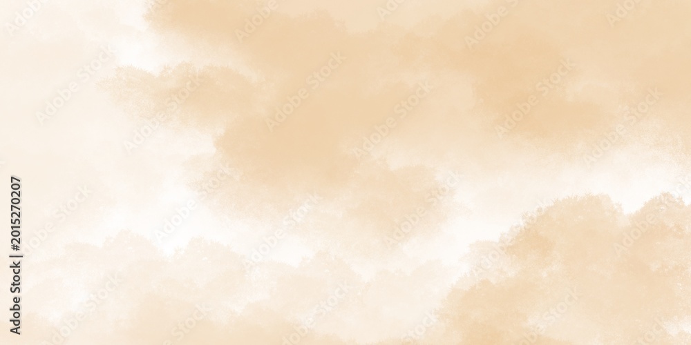 Obraz premium Soft beige watercolor texture background with subtle cloudy effect