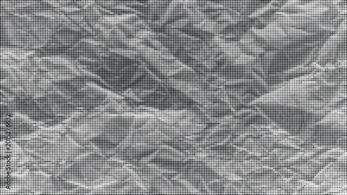 Canvastavla A detailed close-up view of crumpled paper texture