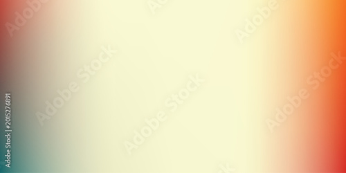 Schilderij op canvas Smooth gradient background with teal red and yellow hues