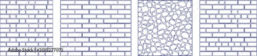 Landscape Architecture CAD Hatch Pattern Set Brick Wall Pebble Stone Surface Texture Elements Collection