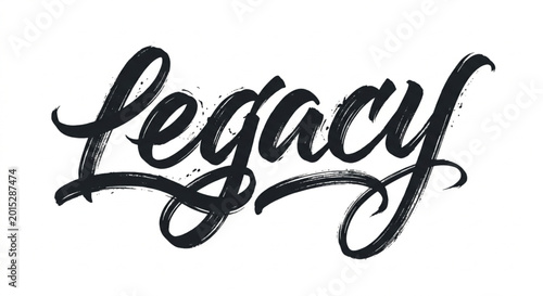 Bild auf Leinwand Legacy hand written brush calligraphy vector typography