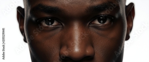 Close-up of an African American man's eyes
