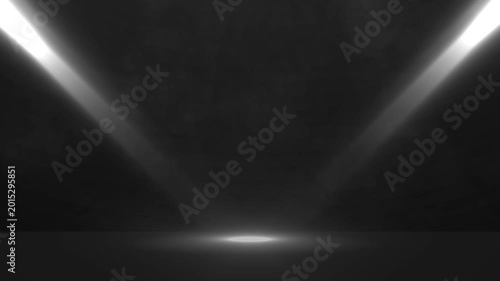  Background of flashing lights on a smoky stage