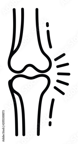 Knee Pain Vector Illustration