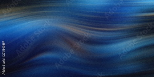 Fotografía Abstract deep blue flowing waves pattern with soft dark shadows creating elegant mysterious atmosphere and smooth texture