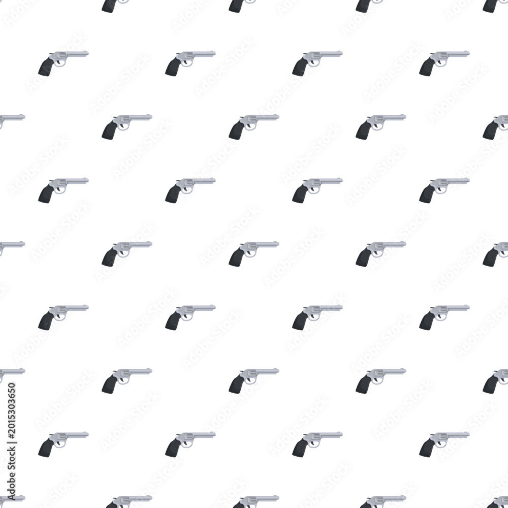 Fototapeta premium Handgun revolvers creating a modern weapon and armament endless background texture