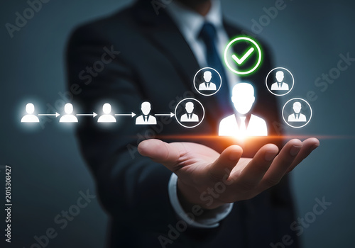 Recruitment and selection processes to ensure the best candidates for team building, business success