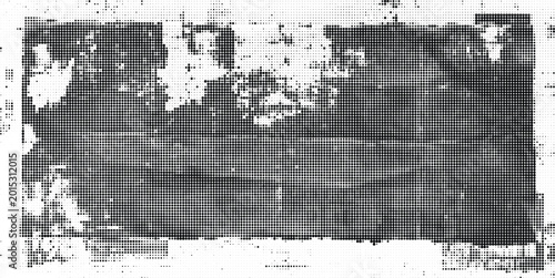 Tableau sur toile A close-up detailed view of an old distressed industrial textured surface with t