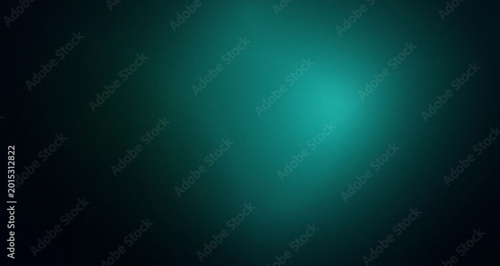Fototapeta premium A vibrant teal gradient background with a dark vignette effect and a soft glowing center