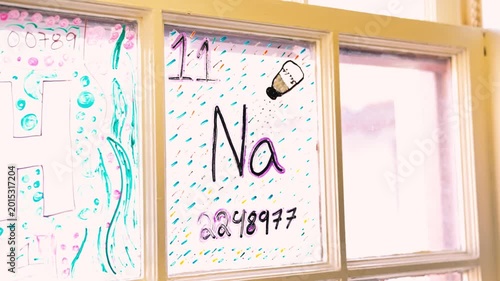 Window Drawing Depicting Salt or Sodium