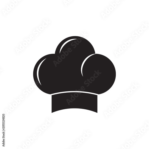 Chef hat Logo icon flat design