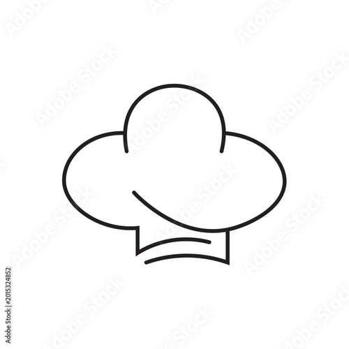 Chef hat Logo icon flat design