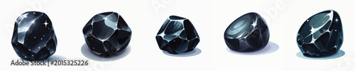 Billede på lærred vector of a obsidian