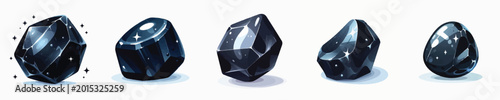 Foto vector of a obsidian