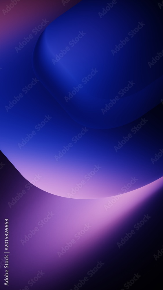 Obraz premium Gradient geometric background with layered violet forms and light