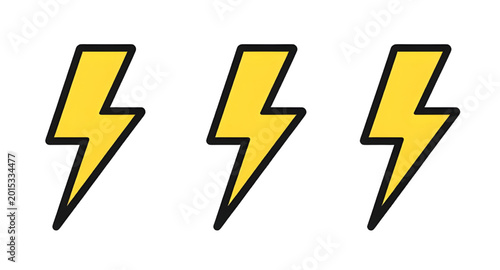 Photos arrow, icon, sign, symbol, lightning, vector, illustration, direction, web, busi