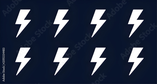 Tableau sur toile arrow, icon, sign, symbol, lightning, vector, illustration, direction, web, busi
