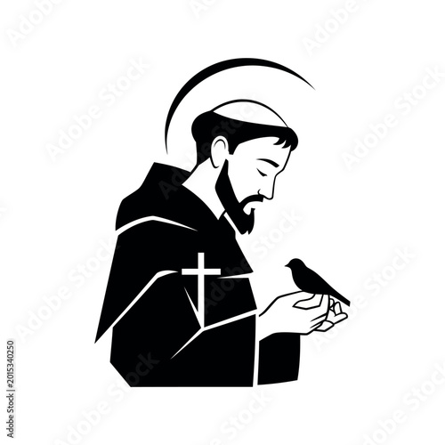 Saint Francis of Assisi holding a bird 2.