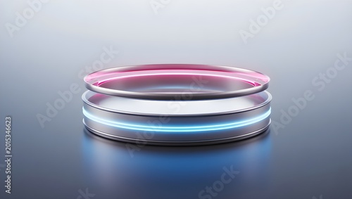 Glass of Water on White Background
