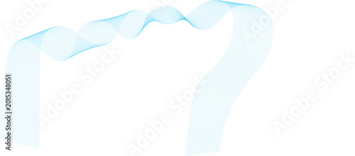3D illustration of a white milk splash and blue liquid wave patterns forming a creative vector art shape with a drop isolated on white