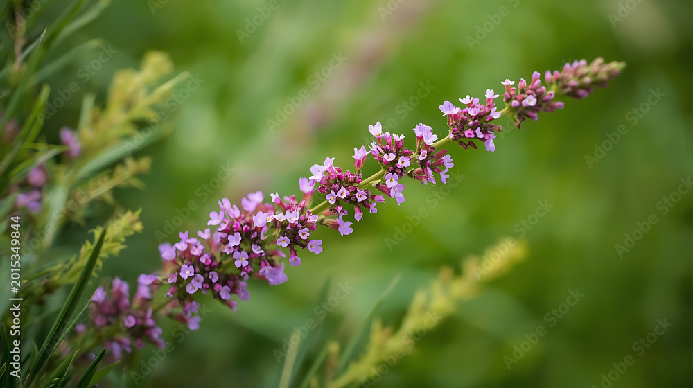 Obraz premium This flowering plant is consistent with Purple Loosestrife , a species often found in wet areas