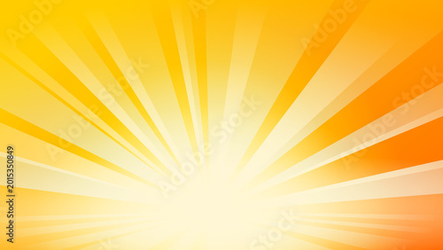 Abstract orange radiant sunburst background with glowing gradient rays for summer banner  presentation backdrop  energetic wallpaper  and modern graphic design