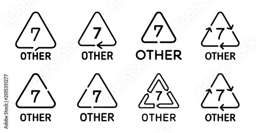 Number seven icons with other symbol variations - Minimalist vector icons showing number seven in different styles, paired with triangle other symbols for comparison. Free Download Number seven icons with other symbol variations - Minimalist vector icons showing number seven in different styles, paired with triangle other symbols for comparison. - GFXLoad