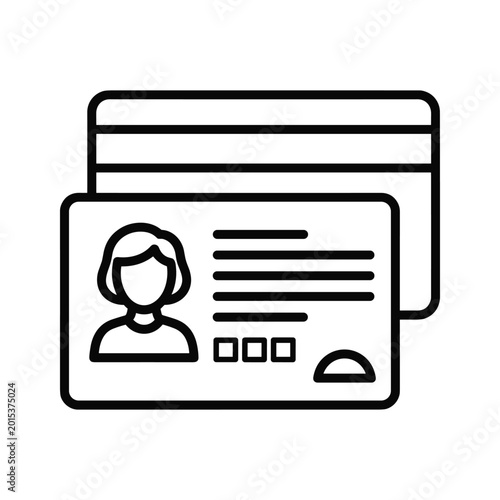 Id card icon in browser window