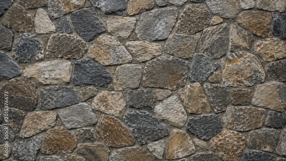 Fototapeta premium Irregular Natural Stone Wall Texture Background