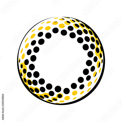 abstract background with yellow circles