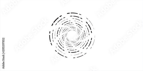 Obraz na płótnie Monochrome volute, vortex shapes