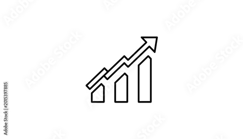 Free Download business graph with arrow - GFXLoad