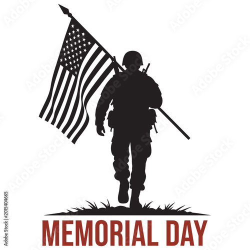Memorial Day silhouette 