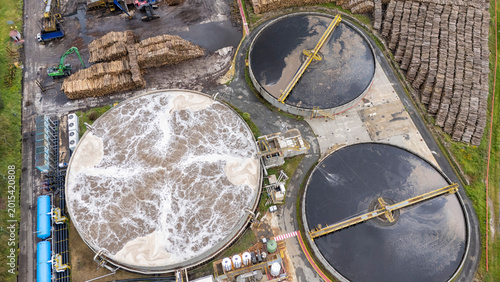Konstfotografi Pulp mill wastewater treatment plant pontevedra spain