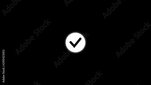 Green checkmark confirmation symbol for approval or complete achievement visualBy M.S.4k video
