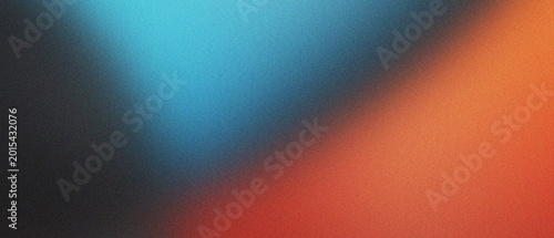 Abstract grainy background featuring blue and orange light leaks with vintage film texture for creative digital art and cinematic design compositions.